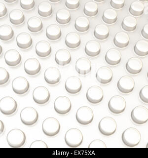 Surface covered with cylindrical bumps Stock Photo