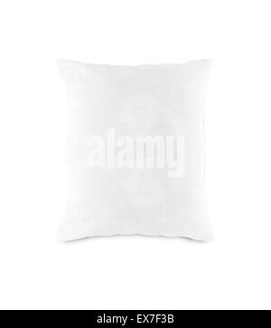 Pillow-soft cotton white isolated white background. Stock Photo