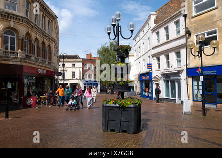 Fore Street, Trowbridge, Wiltshire, United Kingdom. Stock Photo
