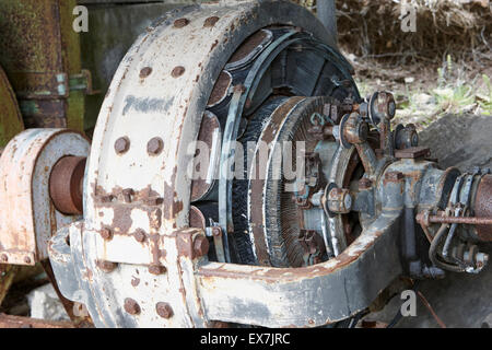 electricity generation equipment in former small hydro electric station in Hlidarendi Hvolsvollur Iceland Stock Photo