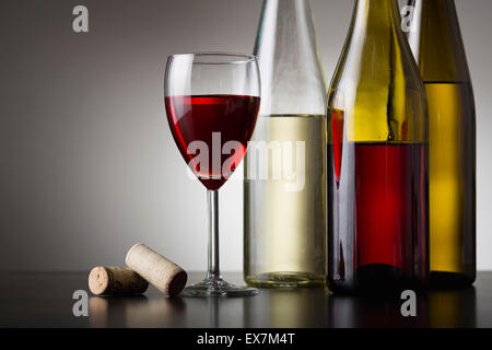 Variety of wines Stock Photo
