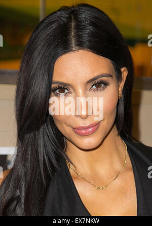 Kim Kardashian West attends book signing for event 'Selfish', featuring the selfie photography of Kim Kardashian West, at Barnes & Noble at The Grove.  Featuring: Kim Kardashian Where: Los Angeles, California, United States When: 07 May 2015 Stock Photo