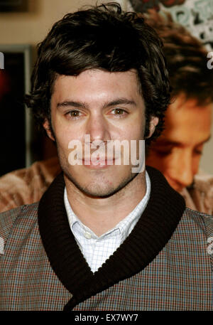 Adam Brody attends the Los Angeles Premiere of 'Music and Lyrics' held at the Grauman's Chinese Theater in Hollywood. Stock Photo