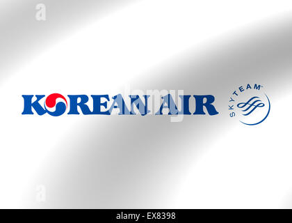 Korean Air Airlines logo icon flag symbol sign emblem Stock Photo