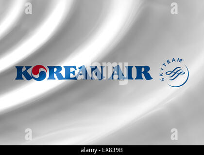 Korean Air Airlines logo icon flag symbol sign emblem Stock Photo