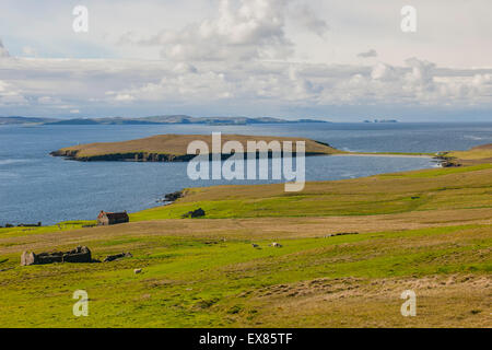 Coastline, Yell, Shetland Islands, Scotland, United Kingdom