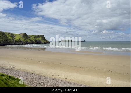 Rhossili Beach Gower Stock Photo