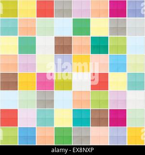 colorful mosaic seamless pattern. vector ceramic floor, abstract wallpaper Stock Vector