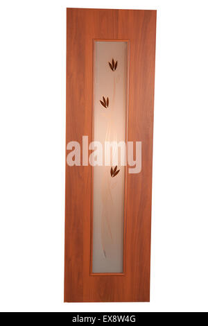 door isolated wood object one vertical glass decor interior home house indoor design entrance handle architecture indoors