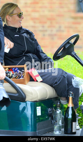 Celebrities at the Mike Tindall Annual Celebrity Golf Classic  Featuring: Zara Philips Where: London, United Kingdom When: 08 May 2015 Stock Photo