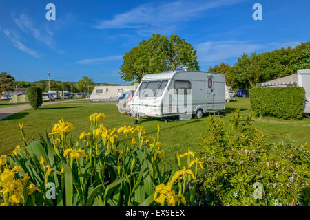 Hastings Touring Park.  East Sussex. England. UK Stock Photo