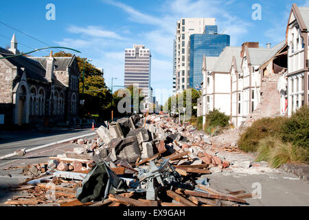 Christchurch Earthquake 2011 - New Zealand Stock Photo