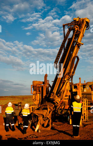 RC Exploration Drilling - Pilbara - Australia Stock Photo