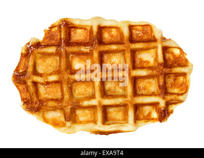 Liege waffles, pastries isolated on white Stock Photo