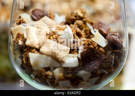 Muesli is a healthy diet for the strong people Stock Photo