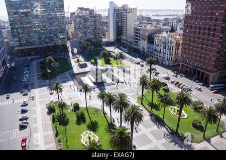 Plaza Independencia, Montevideo, Uruguay, South America Stock Photo