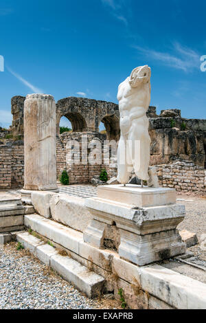 The Hadrianic Baths at Aphrodisias, Aydin, Turkey Stock Photo