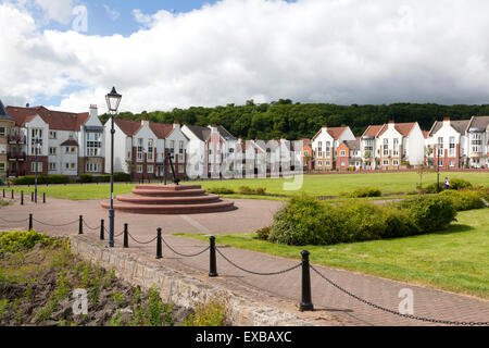 Modern housing development at St David's Harbour, Dalgety Bay, Fife Stock Photo