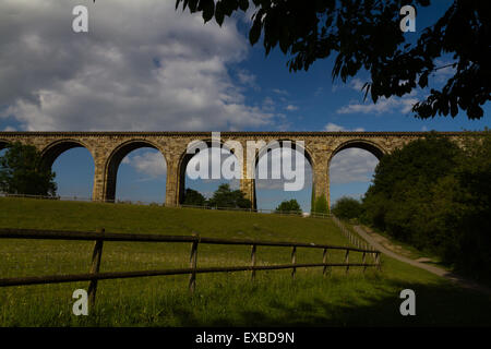 The Cefn railway viaduct at Ty Mawr Country Park, Wrexham,north Wales Stock Photo