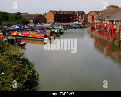 Hilperton Marina, Trowbridge, Wiltshire, UK on the Kennet & Avon Canal Stock Photo