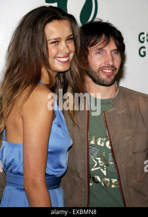 Petra Nemcova and James Blunt attend the Global Green USA Pre-Oscar Celebration to Benefit Global Warming. Stock Photo