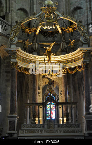 Basilique Saint-Sauveur Dinan Stock Photo