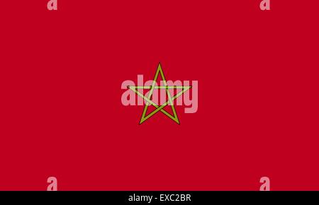 Morocco flag Stock Vector