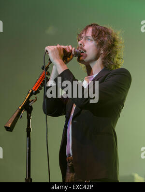 Oxfordshire, UK. 10th July, 2015. Razorlight  live at th:Cornbury Festival UK 10 July 2015 Credit:  Catherine Brown/Alamy Live News Stock Photo