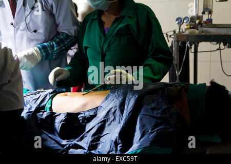 doctors Operation Theater Patient Operation Treatment Stock Photo