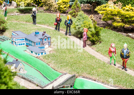 Godshill Model Village, Godshill, The Isle of Wight, UK Stock Photo