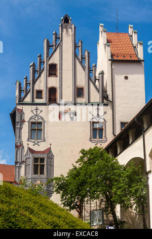 Hohes schloss, castle in the middle of Fussen, Bavarian Alps Stock Photo