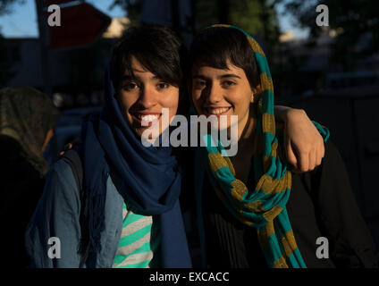 iranian young women with louis vuitton scarves, Central district, Tehran,  Iran Stock Photo - Alamy