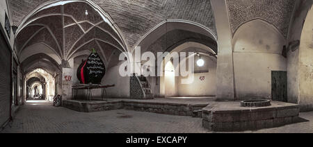 Giant Coffin In The Bazar Early In The Morning, Isfahan Province, Kashan, Iran Stock Photo