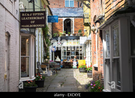 Marlborough Town Wiltshire England Applebys Cafe Stock Photo