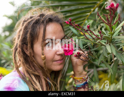Hippie girl Stock Photo