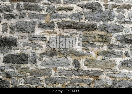 Gray Patterned Stone Wall Horizontal Stock Photo