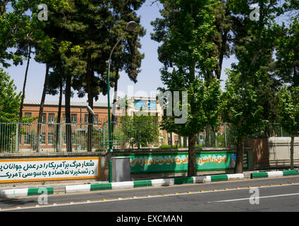 Former United States Embassy, Shemiranat County, Tehran, Iran Stock Photo