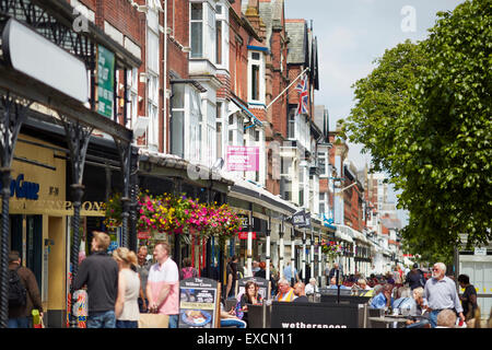 Pictures around Southport   Pictured Glazed canopies on shop frontages at Lord Street is the main shopping street of Southport, Stock Photo