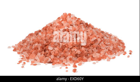 Himalaya Pink Salt isolated on white background Stock Photo