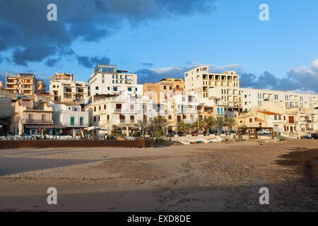 Marinella di Selinunte, a beach resort of Trapani Province, Sicily Stock Photo