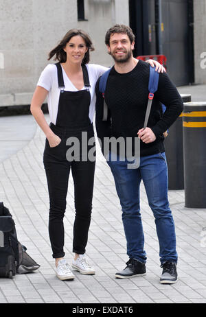 Verity Rushworth and Kelvin Fletcher at The BBC  Featuring: Verity Rushworth, Kelvin Fletcher Where: London, United Kingdom When: 11 May 2015 Stock Photo