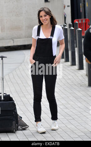 Verity Rushworth and Kelvin Fletcher at The BBC  Featuring: Verity Rushworth Where: London, United Kingdom When: 11 May 2015 Stock Photo