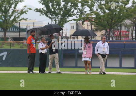 Gwangju, South Korea. 11th July, 2015. General view Baseball : The 28th Summer Universiade 2015 Gwangju Men's team Final Match between Japan 0-0 Taiwan at Mudeung Baseball Stadium in Gwangju, South Korea . © Sho Tamura/AFLO SPORT/Alamy Live News Stock Photo