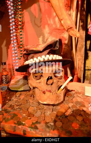 skull new orleans historic voodoo museum Stock Photo