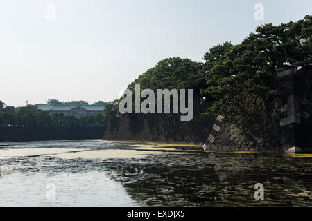 Imperial Household Agency and Ushigahuchi moat,Imperial Palace,Chiyoda-Ku,Tokyo,Japan Stock Photo