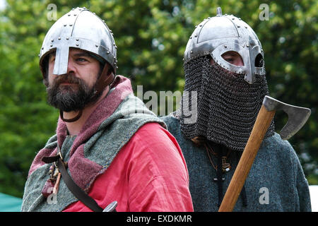Viking soldiers Stock Photo