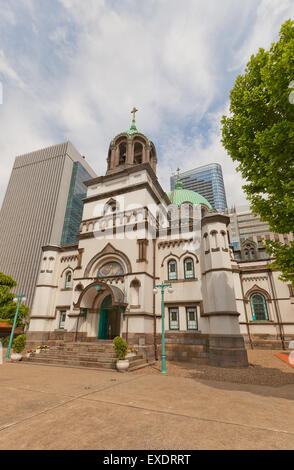 Holy Resurrection Cathedral (Nikorai-do, circa 1891), the main temple of Japanese Orthodox Church in Tokyo, Japan Stock Photo