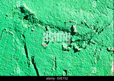 Green painted concrete surface as a background Stock Photo