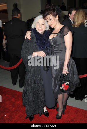 LOS ANGELES, CA - JANUARY 29, 2011: Helena Bonham-Carter & mother Elena Bonham-Carter at the 63rd Annual Directors Guild of America Awards at Hollywood & Highland. Stock Photo