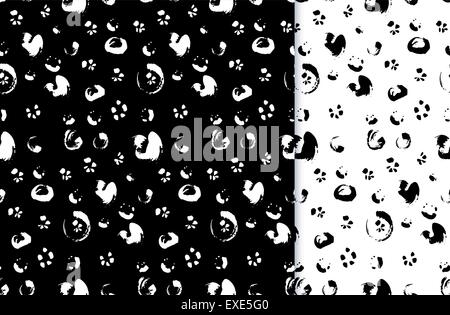 Hand drawn painted seamless pattern Stock Vector Image & Art - Alamy